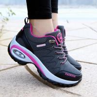 Zapatillas de deporte para mujer, zapatos de plataforma cómodos y transpirables, zapatos informales con cordones a la moda para mujer, botas cortas para exteriores - details 2