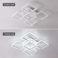 Lámpara de Techo LED Moderna 90W Acrílica Blanca Fría Diámetro de 60CM - details 6
