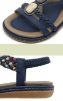 SIKETU-Sandalias de PU para mujer, suaves y transpirables, estilo bohemio para verano y playa - details 3