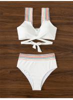 Sexy Multi-color Straps Swimsuit Women's Premium Cross Strap Hollow Out Bikini Vacation Party Spa Wear Summer Beachwear 2024 New - details 2