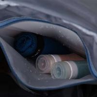 Mochila de gimnasio de viaje para mujer, bolso de mano de gran capacidad, deportivo, personalizado, seco, impermeable, de PU, con compartimento para zapatos - details 3