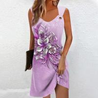 Vestido de verano sin mangas para mujer, vestidos estampados a la moda - details 5
