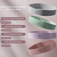 Bandas elásticas de entrenamiento para glúteos y cadera, equipo de gimnasio y Yoga, Círculo de sentadillas, 10-45 libras - details 3