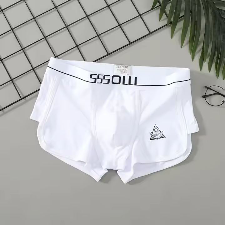 BODY & SOUL-bóxer de algodón con estampado de peces para Hombre, Ropa Interior, Cuecas, M-3XL - 1