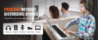 SucceBuyPiano con teclado plegable Bluetooth MIDI, piano plegable digital portátil con teclas iluminadas, pedal de sostenido - details 3