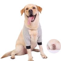Práctica funda de recuperación para perros transpirable, envoltura de codo suave de algodón para cachorros, Protector de codo ajustable antilamer para perros, pata delantera - details 2