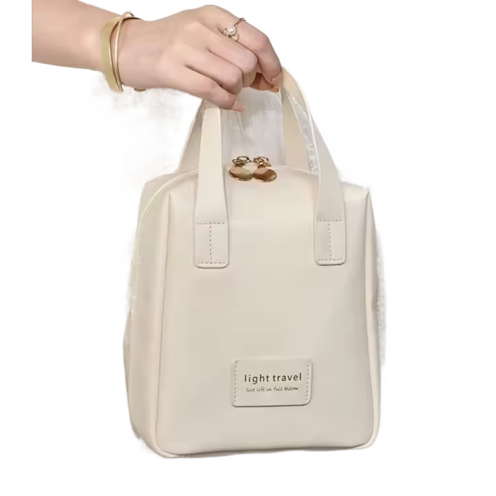 Nuevo Neceser de cuero PU, organizadores de maquillaje de gran capacidad impermeables, bolsas de almacenamiento multifunción para mujer - 1