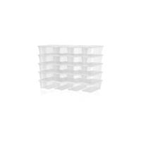 Organizador de Zapatos de Plástico Moderno Transparente, Apilable, Ahorro de Espacio, Duradero, Fácil de Limpiar Tamaño Máximo 46.28x36x22 cm - details 3