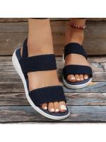 Sandalias de Punta de Tela Elástica para Mujer Zapatos Ligeros para Caminar, Comodidad de Talla Grande para el Verano - details 12