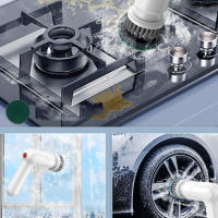 Cepillo de limpieza multifuncional recargable por USB, pulidor de mano para coche, eléctrico, inalámbrico - details 6