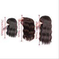 Flequillo de aire 3D, pieza superior de pelo sintético, flequillo falso Natural, rizos, flequillo francés, Clip en Clourse, bloque de extensión de cabello, uso diario - details 0