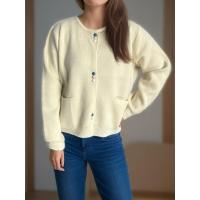 Suéteres de punto holgados de estilo coreano con cuello redondo para mujer, novedad de otoño 2024 - details 1
