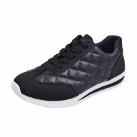 Zapatillas de deporte informales para mujer, zapatos deportivos planos con cordones, a la moda - details 1