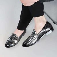 2025 zapatos puntiagudos de cuero de negocios, zapatos de vestir de fiesta para hombre talla Oxford - details 4