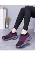 Zapatos para correr de marca para mujer, zapatos deportivos con cojín de aire, ligeros, cómodos, transpirables, zapatos para caminar, zapatillas sin cordones con plataforma - details 16
