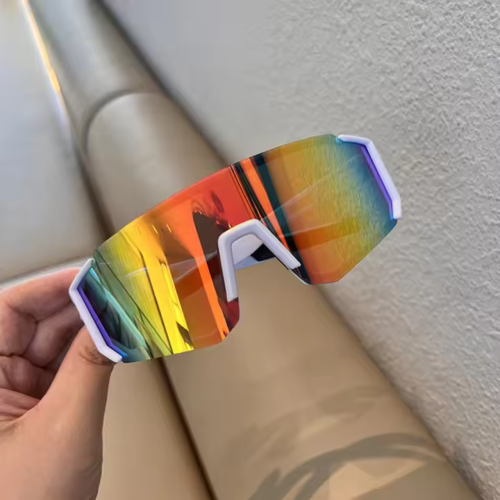 Gafas de sol de ciclismo a prueba de arena UV, Protector de ojos transparente, gafas para deportes al aire libre, lentes antiradiación, gafas de gran tamaño a prueba de viento - 1