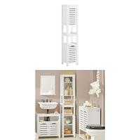 Carro Utilitario con 2 Estantes y 2 Bandejas Mueble Auxiliar de Ruedas para Baño, Cocina - details 22