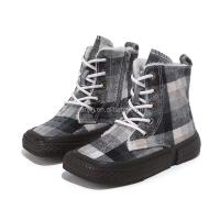 Nuevos zapatos de invierno para niños de diseñador de marca de moda, botas de piel de goma para niños, talla 4, caña alta, 2025 barato - details 5
