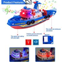 Juguetes de Baño para Bebé OSIAOIUDOA Barco de Baño con Difusor de Agua Iluminado - details 0