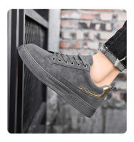 Nuevos zapatos de moda para hombre con suela gruesa resistente al desgaste, zapatos de plataforma suave, versátiles e informales. - details 16