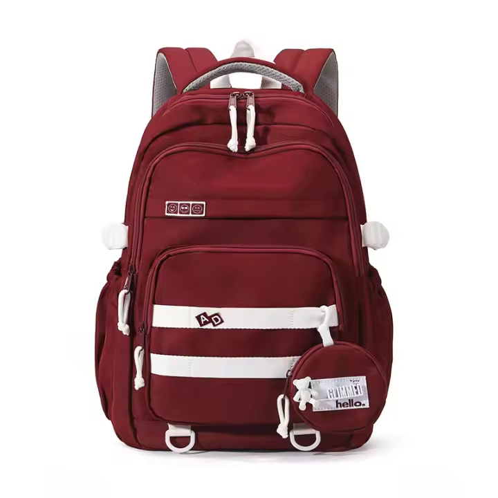 Nueva mochila de nailon para estudiantes de primaria, mochila de reducción de carga para estudiantes masculinos de secundaria, mochila de moda de gran capacidad - 1