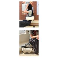 2025 nuevo nicho retro empalme bolsa de mano de lona de color contrastante bolso de gran capacidad bolso de hombro versátil - details 12