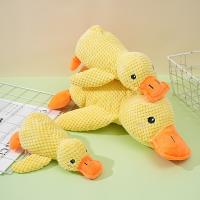 Juguete para perros pato amarillo nuevo 2025, La almohada calmante de patos suaves, Juguete de patos para perros con sonido de patadas para perros de interior (Amarillo) - details 2