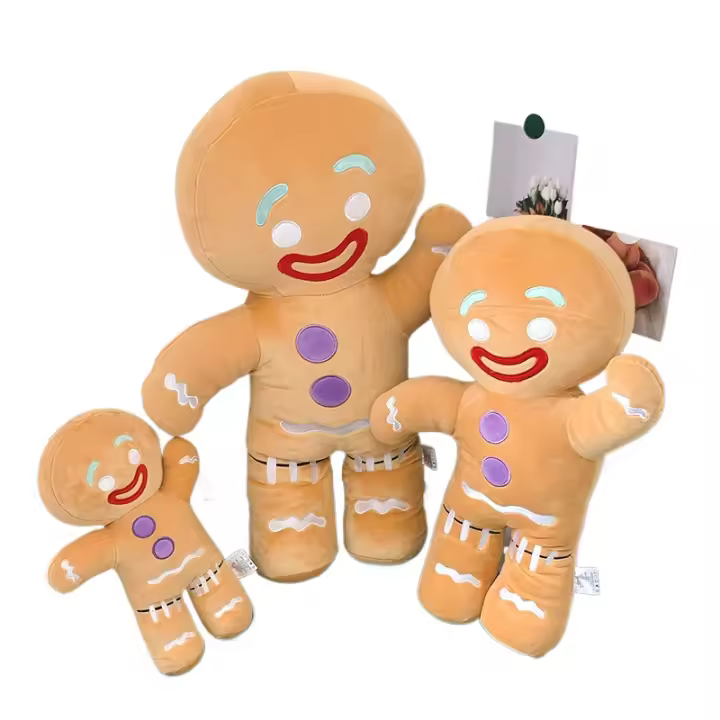 Muñeco de Dulce de Pan de Mano de Navidad Muñeco de Almohada de Peluche para Decoración de Habitación de Fiesta y Regalo de Niños - 1