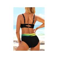 Bikinis de realce para mujer, traje de baño de cintura alta con cuello Halter, ropa de playa, 2023 - details 7