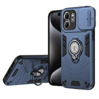 KEYSION-funda de armadura a prueba de golpes para Infinix Hot 50i, silicona + PC, cámara deslizante, protección, anillo, soporte, funda de teléfono para Infinix Smart 9 - details 8