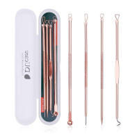 Herramientas de Maquillaje DUcare 4PCS Extractor de Acné y Espinillas de Acero Inoxidable Limpiador de Piel Facial para Todo Tipo de Piel - details 1