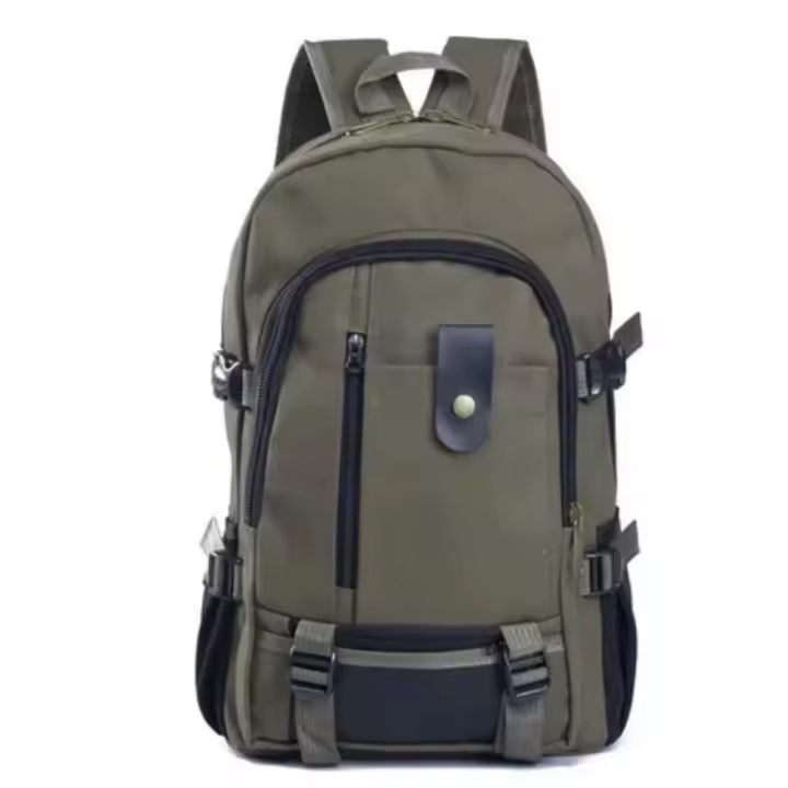 Mochila de Montañismo para Hombre Bolsa de Lona de Gran Capacidad para Secundaria, Bolsa de Viaje al Aire Libre para Acampar, Bolsa para Ordenador - 1