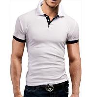 Polo ajustado de manga corta para hombre, Camisa lisa con cuello suave, informal, para trabajo, Golf, senderismo, color rosa - details 22