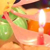 Vela musical giratoria con forma de flor para pastel de cumpleaños, accesorios para tartas, doble flor, rotación plana electrónica - details 12