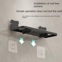 Soporte de jabón autoadhesivo montado en la pared, estante para botellas de champú con drenaje impermeable, soporte de carga grande, ahorro de espacio - details 1