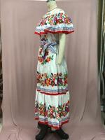 Nuevo vestido largo con vuelo y estampado de flores rojas de un hombro para primavera y verano 2025 - details 30