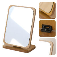 Tocador de madera con espejo, escritorio de oficina, mesa de madera, maquillaje elegante, portátil para estudiantes - details 6