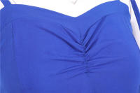 Vestido de fiesta midi sin tirantes de verano para mujer, liso, ajustado, línea A - details 11