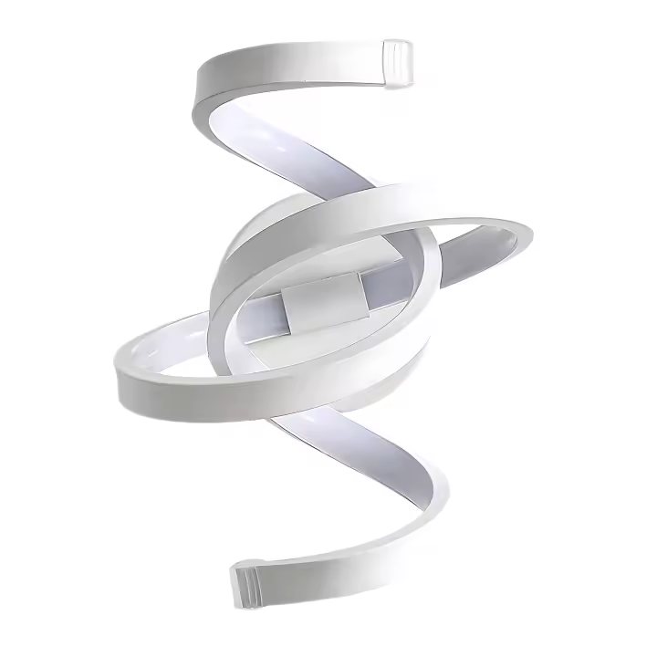Goeco Luz de Pared LED 20W Diseño Moderno en Espiral Blanco Frío ACRYL Ahorro de Energía - 1