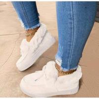Zapatos de Terciopelo cálidos para Mujer, Zapatos Planos de algodón con Punta Redonda, Talla Grande, Invierno, Novedad - details 2