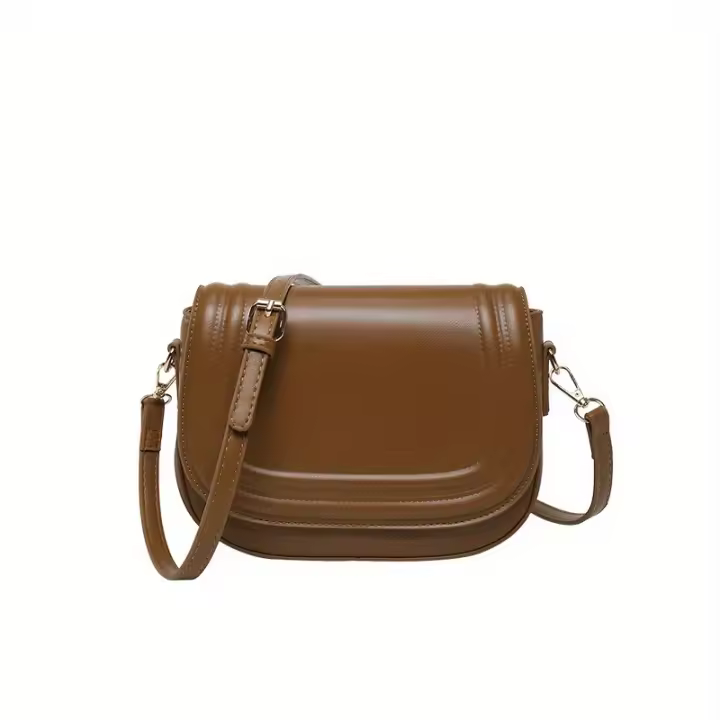 Bolso de Silla Rojo de Moda para Mujer Primavera 2025 - Bolso Cruzado Chic con Correa Desmontable, Cierre de Cremallera y Forro de Poliéster - 1