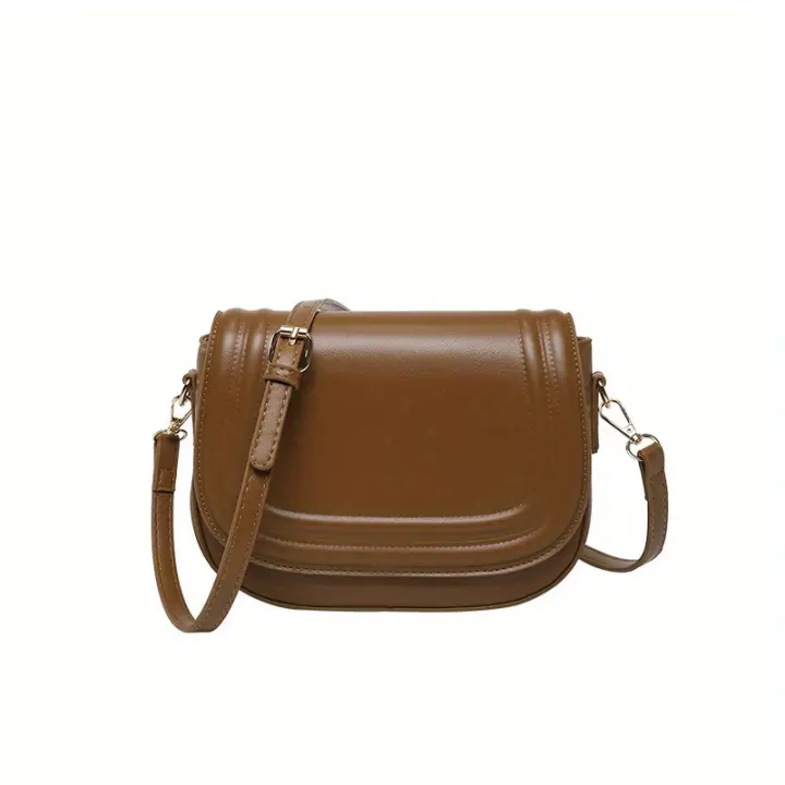 Bolso de Silla Rojo de Moda para Mujer Primavera 2025 - Bolso Cruzado Chic con Correa Desmontable, Cierre de Cremallera y Forro de Poliéster - 1