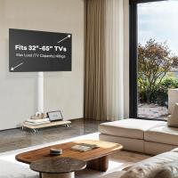 Soporte TV Universal Suelo para TV de 32-65 Pulgadas de Plasma LED LCD, Blanco Soporte TV con Ruedas Pie TV con Giratorio y Altura Ajustable hasta 40 Kg, VESA Máx 400x400mm - details 1