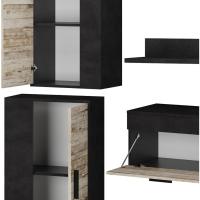 Juego de Muebles para Sala de Estar de Marrón y Beige Conjunto de 4 Piezas - details 2