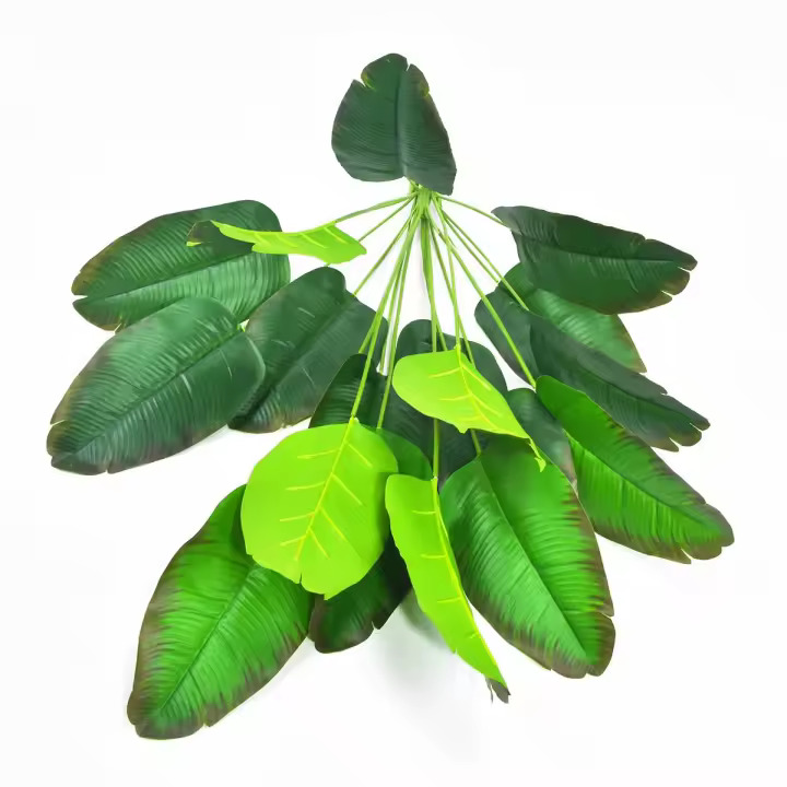 32 "vegetación tropical decoración del hogar grande planta falsa palma artificial árbol de plátano falso - 1