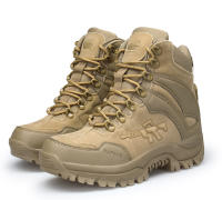 Botas de combate militares tácticas de alta calidad para hombre, zapatos de trabajo de cuero genuino del Ejército de EE. UU., caza, senderismo, Camping y montañismo - details 8