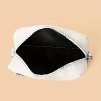 Elegante bolso bandolera blanco con correa ajustable y monedero con cremallera, diseño compacto para uso diario, bolso bandolera pequeño - details 4