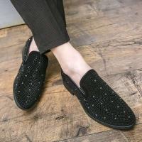 2023 nuevo vestido informal de moda para hombre, zapatos de cuero ligeros puntiagudos grandes para fiesta de boda - details 7
