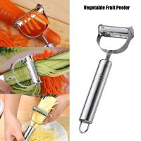 Pelador de frutas y verduras de doble cabezal, rallador multifunción de acero inoxidable, accesorio de cocina, pepino en juliana, patata y zanahoria - details 0