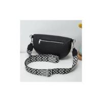 Riñoneras de media luna para mujer, bolso de pecho informal de cuero PU con monedero pequeño, bolsos cruzados de viaje de gran capacidad - details 7